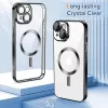 iPhone 14 - Techsuit - Luxus Kristály MagSafe - Fekete tok-5949419137059 3 kép