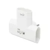 HOME TPF3E T elosztó, 3-as EURO aljzat, 250V~, max. 1850 W, 3x2,5A, f-5999084971601 7 kép
