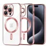 iPhone 15 Pro - Techsuit - Luxus Kristály MagSafe - Rózsaszín tok-5949419136595 1 kép