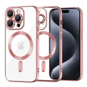 iPhone 15 Pro - Techsuit - Luxus Kristály MagSafe - Rózsaszín tok-5949419136595 1 kép