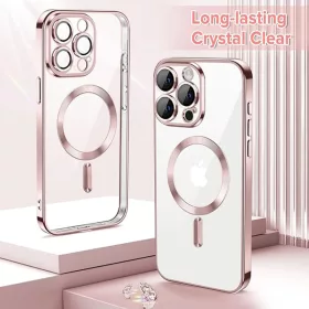 iPhone 15 Pro - Techsuit - Luxus Kristály MagSafe - Rózsaszín tok-5949419136595 2 kép