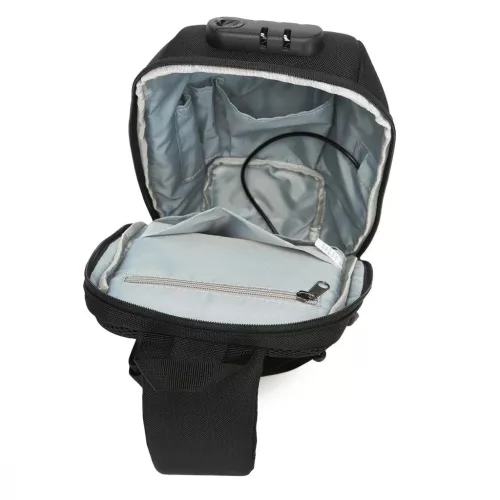 Wozinsky Premium válltáska egy vállra, lopásbiztos, rendezővel é-5907769372186 4 kép
