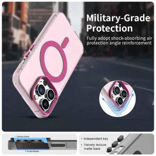 iPhone 13 Pro Max - Techsuit - CandyCase MagSafe - Pink tok-5949419314047 6 kép