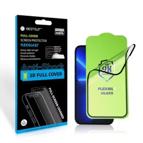  Apple iPhone 17 Pro Max fekete Bestsuit Flexible Hybrid Glass 5D üve-5903396403415 1 kép
