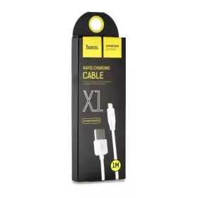 USB-A - Lightning kábel Hoco Rapid X1, 18W, 2.4A, 1m, fehér-6957531032007 1 kép