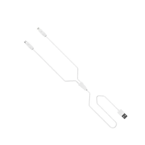 USB-A - Lightning kábel Hoco Rapid X1, 18W, 2.4A, 1m, fehér-6957531032007 2 kép