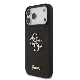  iPhone 17 Pro Max Fekete Guess PU Fix Glitter 4G Fém Logós tok-3666339492038 2 kép