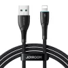Joyroom Starry Series SA32-AL3 3A USB-A / Lightning kábel 1m - fekete