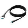 Joyroom Starry Series SA32-AL3 3A USB-A / Lightning kábel 1m - fekete-6956116759766 3 kép