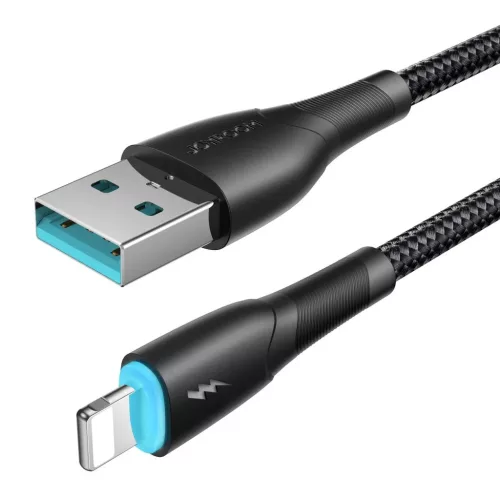 Joyroom Starry Series SA32-AL3 3A USB-A / Lightning kábel 1m - fekete-6956116759766 4 kép