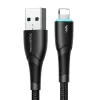 Joyroom Starry Series SA32-AL3 3A USB-A / Lightning kábel 1m - fekete-6956116759766 6 kép