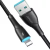 Joyroom Starry Series SA32-AL3 3A USB-A / Lightning kábel 1m - fekete-6956116759766 7 kép