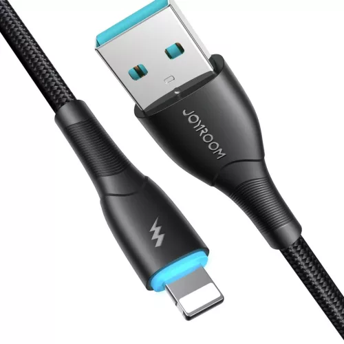 Joyroom Starry Series SA32-AL3 3A USB-A / Lightning kábel 1m - fekete-6956116759766 7 kép