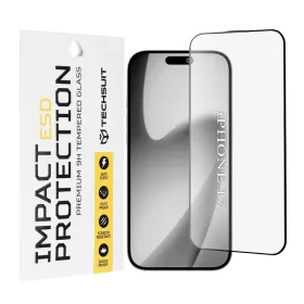  iPhone 17 Fekete Techsuit ESD Üveg üvegfólia