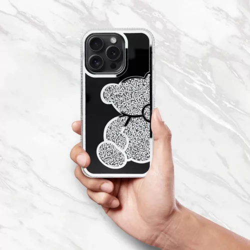 iPhone 17 Pro ezüst TEDDY BEAR tok-5903396406423 6 kép