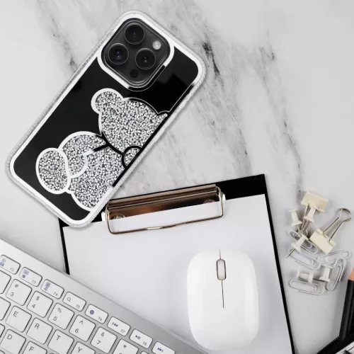  iPhone 17 Pro ezüst TEDDY BEAR tok-5903396406423 8 kép