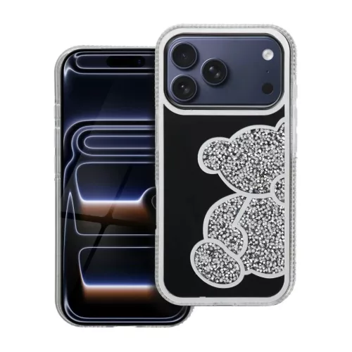  iPhone 17 Pro ezüst TEDDY BEAR tok-5903396406423 10 kép
