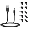 Techsuit - Töltőadapter CableNest (AC21) - USB-ről DC-re, 7x DC hor-5949419322745 2 kép