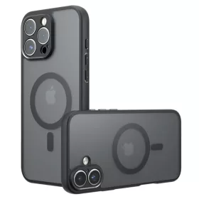  iPhone 16 Pro Max Fagyos fekete Techsuit - PureFrost MagSafe tok-5949419321250 1 kép