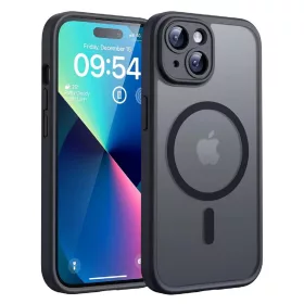  iPhone 14 Matt fekete Techsuit MagSafe kompatibilis tok
