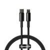 Baseus USB Type-C - Lightning kábel PD 20W 1m fekete (CATLWJ-01)