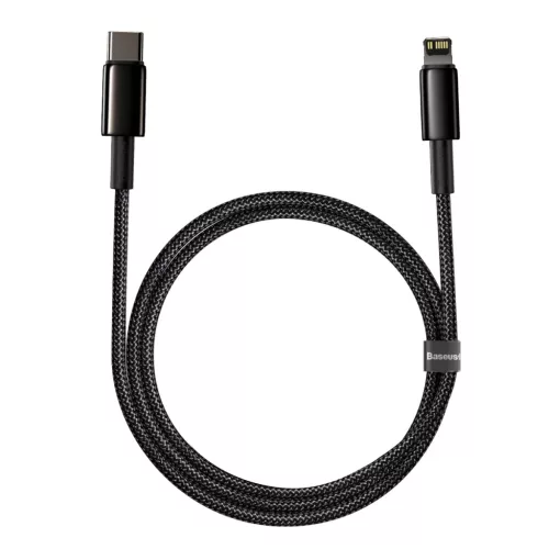 Baseus USB Type-C - Lightning kábel PD 20W 1m fekete (CATLWJ-01)-6953156232037 2 kép
