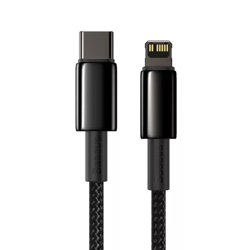 Baseus USB Type-C - Lightning kábel PD 20W 1m fekete (CATLWJ-01)-6953156232037 3 kép
