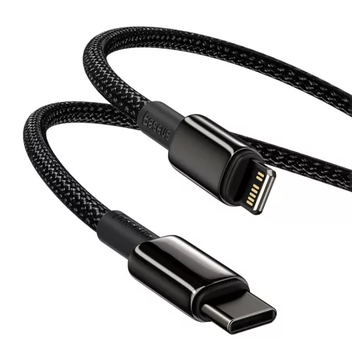 Baseus USB Type-C - Lightning kábel PD 20W 1m fekete (CATLWJ-01)-6953156232037 5 kép