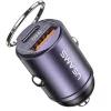 USAMS Autós Töltő 1xUSB+1xUSB-C C38 30WPD Gyors Töltés Beépítet-6958444907949 2 kép