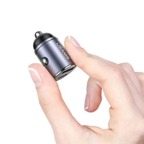 USAMS Autós Töltő 1xUSB+1xUSB-C C38 30WPD Gyors Töltés Beépítet-6958444907949 3 kép
