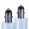 USAMS Autós Töltő 1xUSB+1xUSB-C C38 30WPD Gyors Töltés Beépítet-6958444907949 4 kép