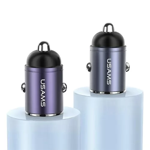 USAMS Autós Töltő 1xUSB+1xUSB-C C38 30WPD Gyors Töltés Beépítet-6958444907949 4 kép