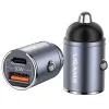 USAMS Autós Töltő 1xUSB+1xUSB-C C38 30WPD Gyors Töltés Beépítet-6958444907949 5 kép