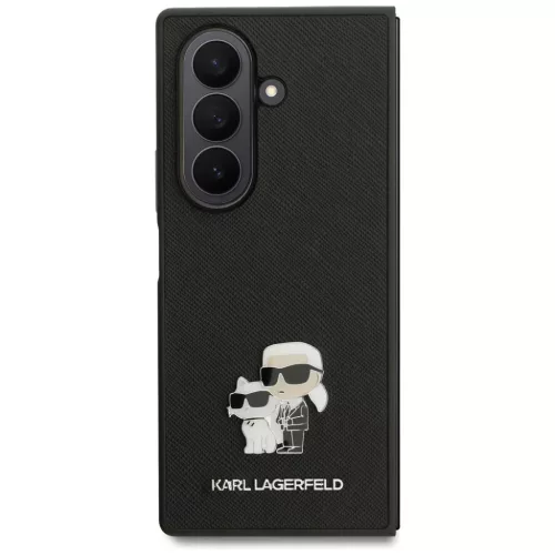  Samsung Galaxy Z Fold7 fekete Karl Lagerfeld Saffiano Karl&Choupette -3666339559397 2 kép