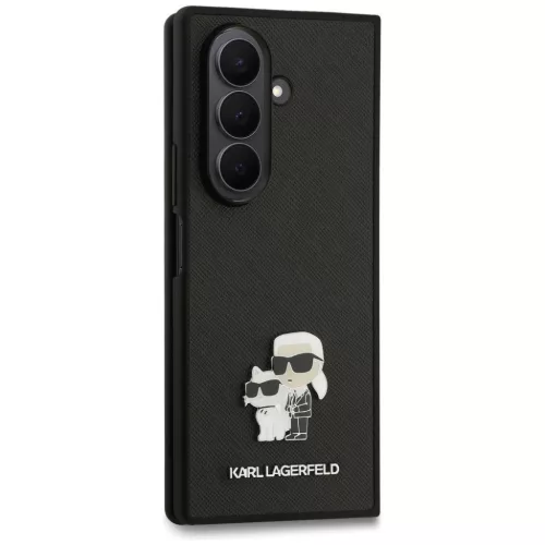  Samsung Galaxy Z Fold7 fekete Karl Lagerfeld Saffiano Karl&Choupette -3666339559397 5 kép