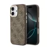  iPhone 17 Barna Guess PU Leather 4G Gold Frame MagSafe tok-3666339519193 5 kép
