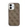  iPhone 17 Barna Guess PU Leather 4G Gold Frame MagSafe tok-3666339519193 2 kép
