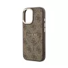  iPhone 17 Barna Guess PU Leather 4G Gold Frame MagSafe tok-3666339519193 4 kép