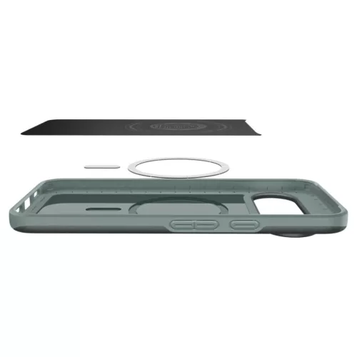 Google Pixel 10 / 10 Pro Spigen Thin Fit Mag Magsafe tok Zsálya Zöld-8800283307627 10 kép