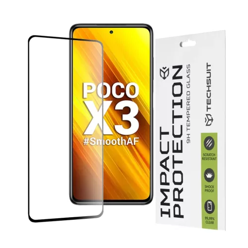 Xiaomi Poco X3 / Poco X3 NFC / Poco X3 Pro Fekete Techsuit - 111D Full-5949419035171 1 kép