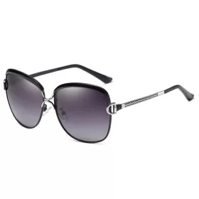   Női napszemüveg Techsuit Polarized (8702) UV védelemmel, fém keret - fekete