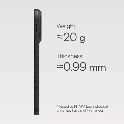 iPhone 17 Pro Max PITAKA Ultra-Slim MagSafe fekete szürke tok-0749355418145 5 kép