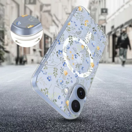 iPhone 17 Tech-protect Flexair Magsafe Spring Flowers tok-5906302319572 2 kép