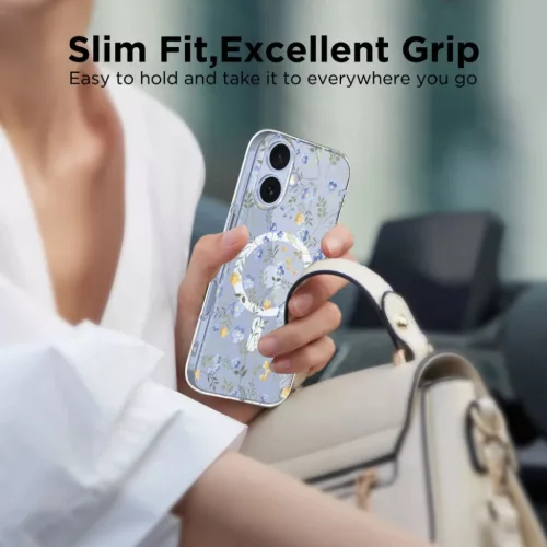 iPhone 17 Tech-protect Flexair Magsafe Spring Flowers tok-5906302319572 5 kép