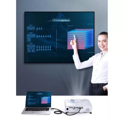 Ugreen HDMI kábel 2.0 4K 60Hz 3D 18 Gbps 1.5m  fekete (HD101 10128)-6957303811281 6 kép