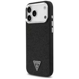 iPhone 17 Pro Max Guess Glitter Triangle Logo MagSafe fekete tok-3666339516826 2 kép