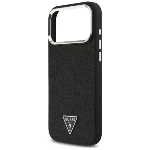 iPhone 17 Pro Max Guess Glitter Triangle Logo MagSafe fekete tok-3666339516826 6 kép