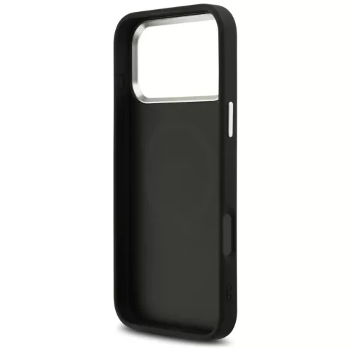 iPhone 17 Pro Max Guess Glitter Triangle Logo MagSafe fekete tok-3666339516826 7 kép