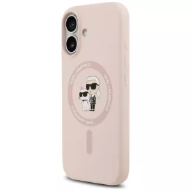 iPhone 17 Karl Lagerfeld szilikon tok Karl&Choupette gyűrű MagSafe r-3666339549411 2 kép