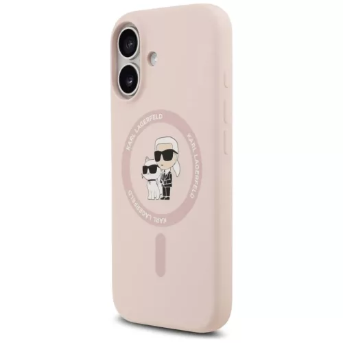 iPhone 17 Karl Lagerfeld szilikon tok Karl&Choupette gyűrű MagSafe r-3666339549411 2 kép